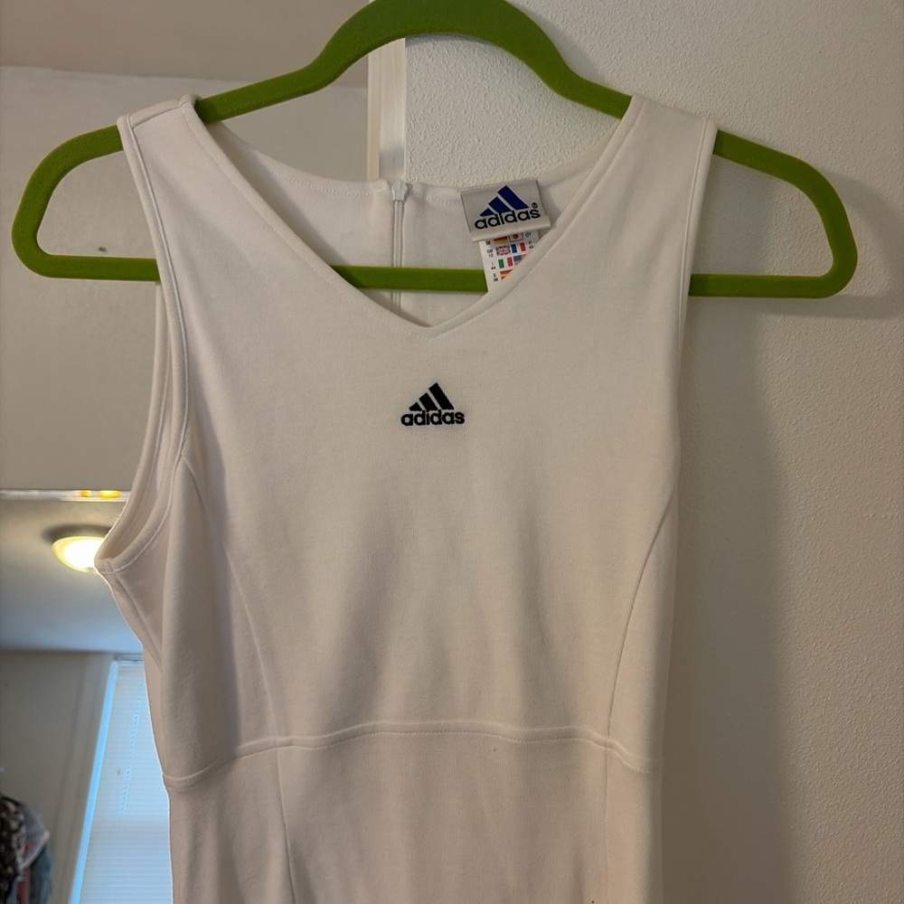 Adidas White athletic dress with Logo